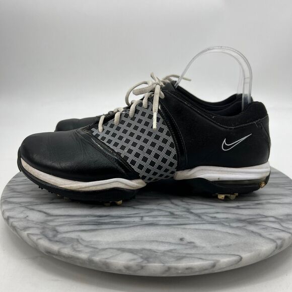 Nike Womens 9 Golf Shoes Air Embellish Saddle 2010 Oxford Soft Spike 418379-010 - Picture 4 of 10